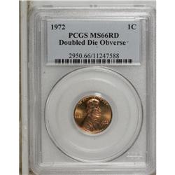1972/72 1C Doubled Die MS66 Red PCGS. FS-033.3. Die #1