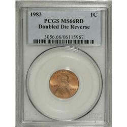 1983 1C Doubled Die Reverse MS66 Red PCGS. FS-036. A b