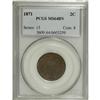 Image 1 : 1871 2C MS64 Brown PCGS. The rich chocolate-brown colo