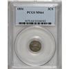 Image 1 : 1854 3CS MS64 PCGS. Choice with soft luster beneath de