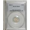 Image 1 : 1862/1 3CS MS65 PCGS. A gently shimmering and original