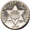 Image 1 : 1867 3CS PR67 Cameo NGC. The 1867 three cent silver pi