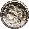Image 1 : 1871 3CN PR67 S Cameo NGC. Although NGC and PCGS have