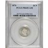 Image 1 : 1876 3CN PR65 Cameo PCGS. The portrait and wreath are