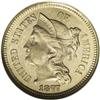 Image 1 : 1877 3CN PR66 NGC. Along with the proof 1865, the 1877