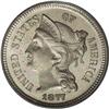 Image 1 : 1877 3CN PR65 Cameo PCGS. Sharply struck and beautiful