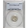 Image 1 : 1882 3CN PR66 Cameo PCGS. Icy motifs contrast with the