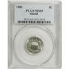 Image 1 : 1883 5C MS65 PCGS. A lustrous and delicately patinated