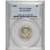 Image 1 : 1883 5C No Cents MS66 PCGS. The delicate chestnut-brow