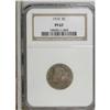 Image 1 : 1910 5C PR67 NGC. Pastel sky-blue, beige, and rose pat