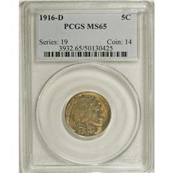 1916-D 5C MS65 PCGS. David Lange (2006) writes that th