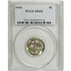 Image 1 : 1918 5C MS65 PCGS. Ice-blue patina fills the centers,