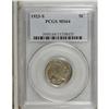 Image 1 : 1923-S 5C MS64 PCGS. Cream-gray and chestnut-tan shade