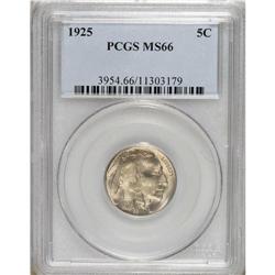 1925 5C MS66 PCGS. A dusting of gold patina visits thi