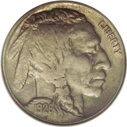 1926-S 5C AU58 NGC. This is a slate-gray key date nick