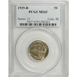 1929-D 5C MS65 PCGS. Golden-gray luster displays a few