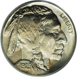 1929-D 5C MS66 PCGS. Attractive caramel-gold, powder-b