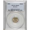 Image 1 : 1854 H10C Arrows MS65 PCGS. Jade-green, peach, and pal