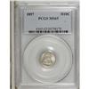 Image 1 : 1857 H10C MS65 PCGS. This intricately struck cream-gra
