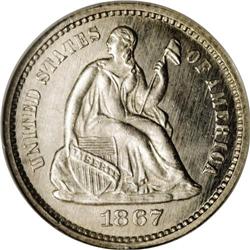 1867 H10C MS67 Prooflike NGC. A simply gorgeous Superb