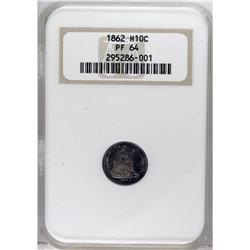 1862 H10C PR64 NGC. One of just 550 specimens struck.