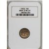 Image 1 : 1873 10C Open 3, No Arrows MS63 NGC. Golden-brown toni