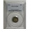 Image 1 : 1891 10C MS66 PCGS. Highly lustrous with blue-violet c
