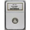 Image 3 : 1859 10C PR67 Cameo NGC. There are basically only two