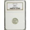 Image 3 : 1907-D 10C MS65 NGC. Satiny silver-gray surfaces yield