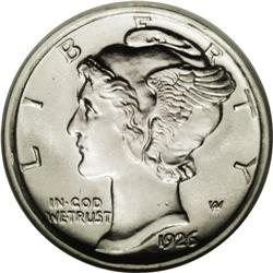 1926-D 10C MS66 Full Bands NGC. While this issue has h