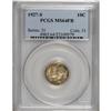 Image 1 : 1927-S 10C MS64 Full Bands PCGS. Speckles of russet to