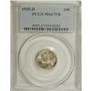 Image 3 : 1935-D 10C MS67 Full Bands PCGS. Peach-gold, plum-mauv