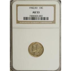 1942/1 10C AU53 NGC.
