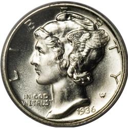 1936 10C PR67 PCGS. Rarely encountered in Superb condi