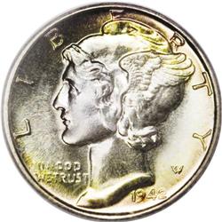 1942 10C PR68 PCGS. An immaculate, deeply mirrored exa