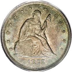 1875-CC 20C MS63 PCGS. A complete set of circulation-s