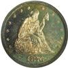 Image 1 : 1876 20C PR65 NGC. Apple-green and gold splashes consu