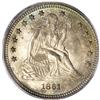 Image 1 : 1861 25C MS65 PCGS. Type Two Obverse, with shield line