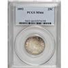 Image 1 : 1892 25C MS66 PCGS. Type Two Reverse. This razor-sharp