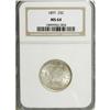 Image 1 : 1897 25C MS64 NGC. Well-defined and slightly frosty wi