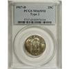 Image 3 : 1917-D 25C Type Two MS65 Full Head PCGS. Autumn-gold g