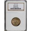 Image 1 : 1924 25C MS66 Full Head NGC. Pearl-gray, tan, and fore