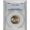 Image 1 : 1944 25C MS67 PCGS. This Superb Washington quarter dis