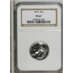 1937 25C PR67 NGC. This brilliant and essentially imma