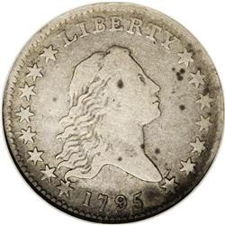 1795 50C 2 Leaves VF20 NGC. O-119, R.4. The die lump a