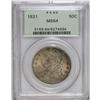 Image 3 : 1831 50C MS64 PCGS. O-110, R.2. This is an attractive,