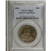 Image 1 : 1853 50C Arrows and Rays MS62 PCGS. UNITED STATES is d