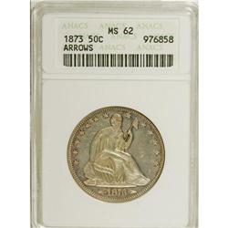 1873 50C Arrows MS62 ANACS. WB-109, FS-1101, formerly