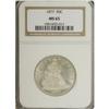 Image 3 : 1877 50C MS65 NGC. WB-103. Reverse Hub Variety Two. T