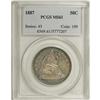 Image 1 : 1887 50C MS61 PCGS. The shining surfaces are undimmed